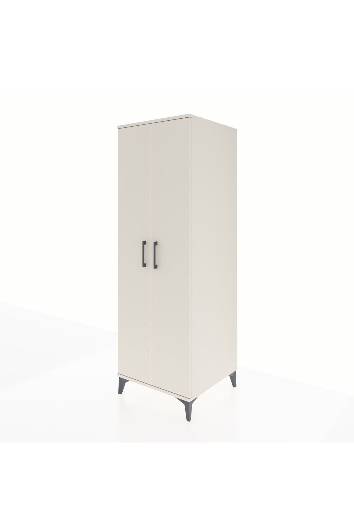 Kronos Dolap 2 Raflı 2 Kapaklı Tek Askılı 60x59x182 - S89M031V1C