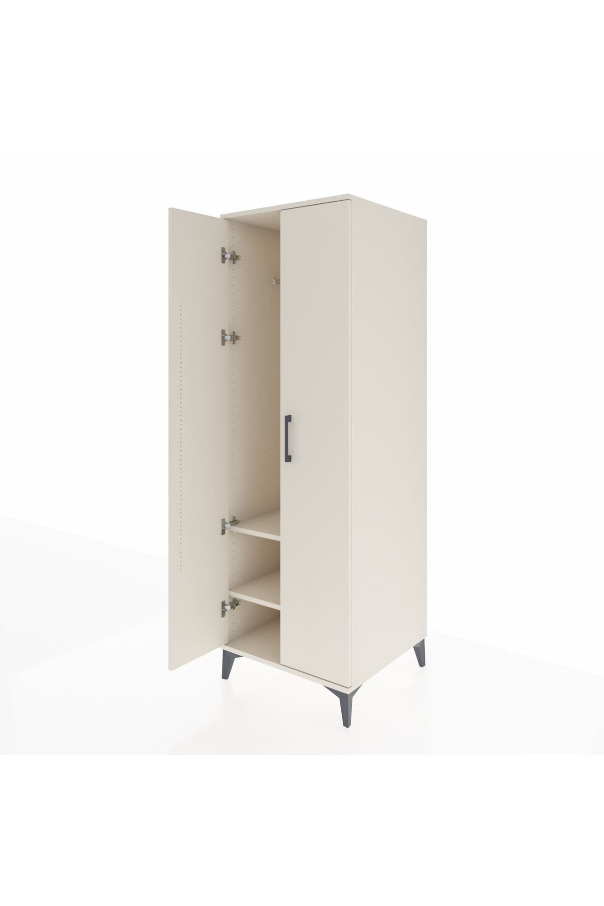 Kronos Dolap 2 Raflı 2 Kapaklı Tek Askılı 60x59x182 - S89M031V1C