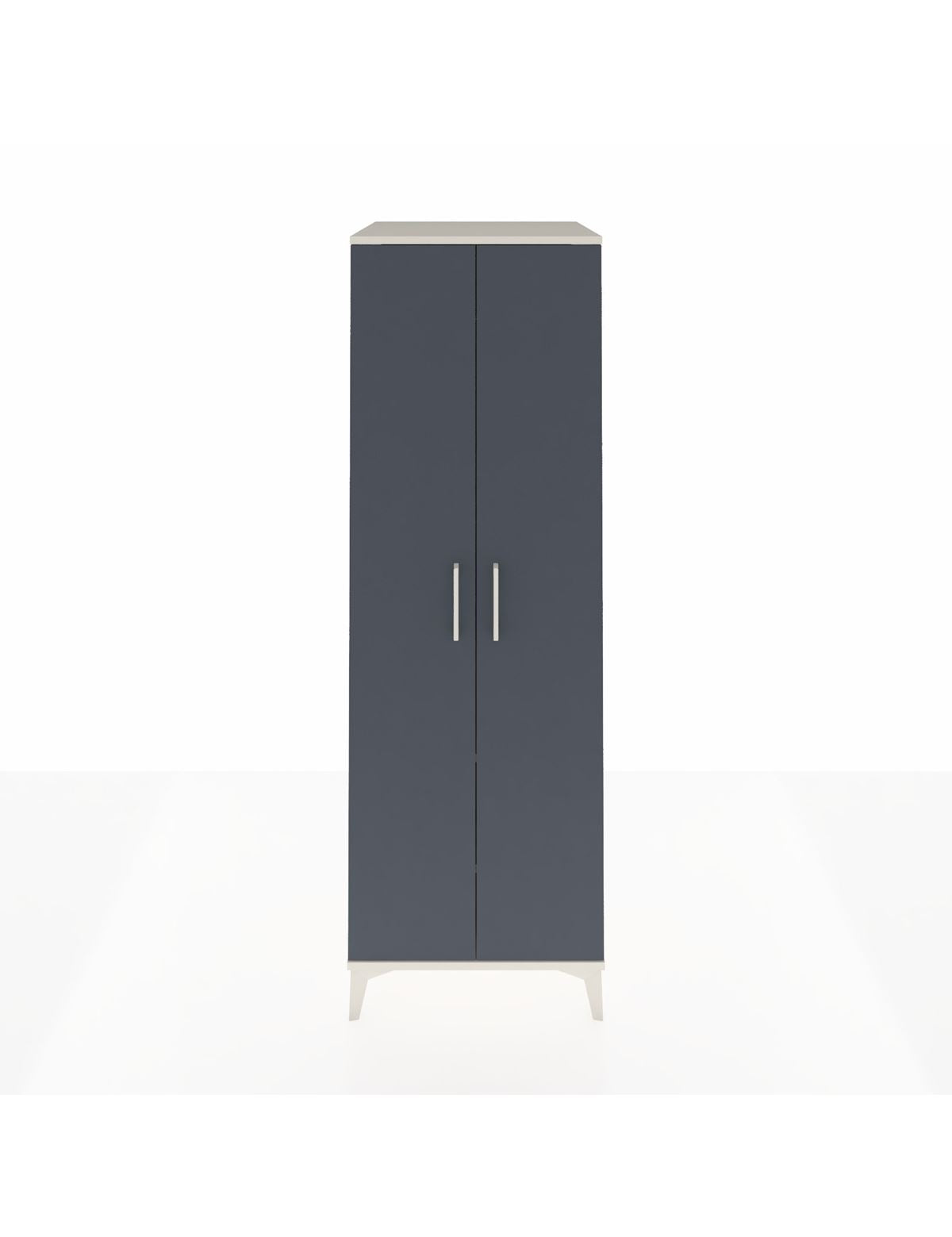Kronos Dolap 2 Raflı 2 Kapaklı Tek Askılı 60x59x182 - S89M031V2C