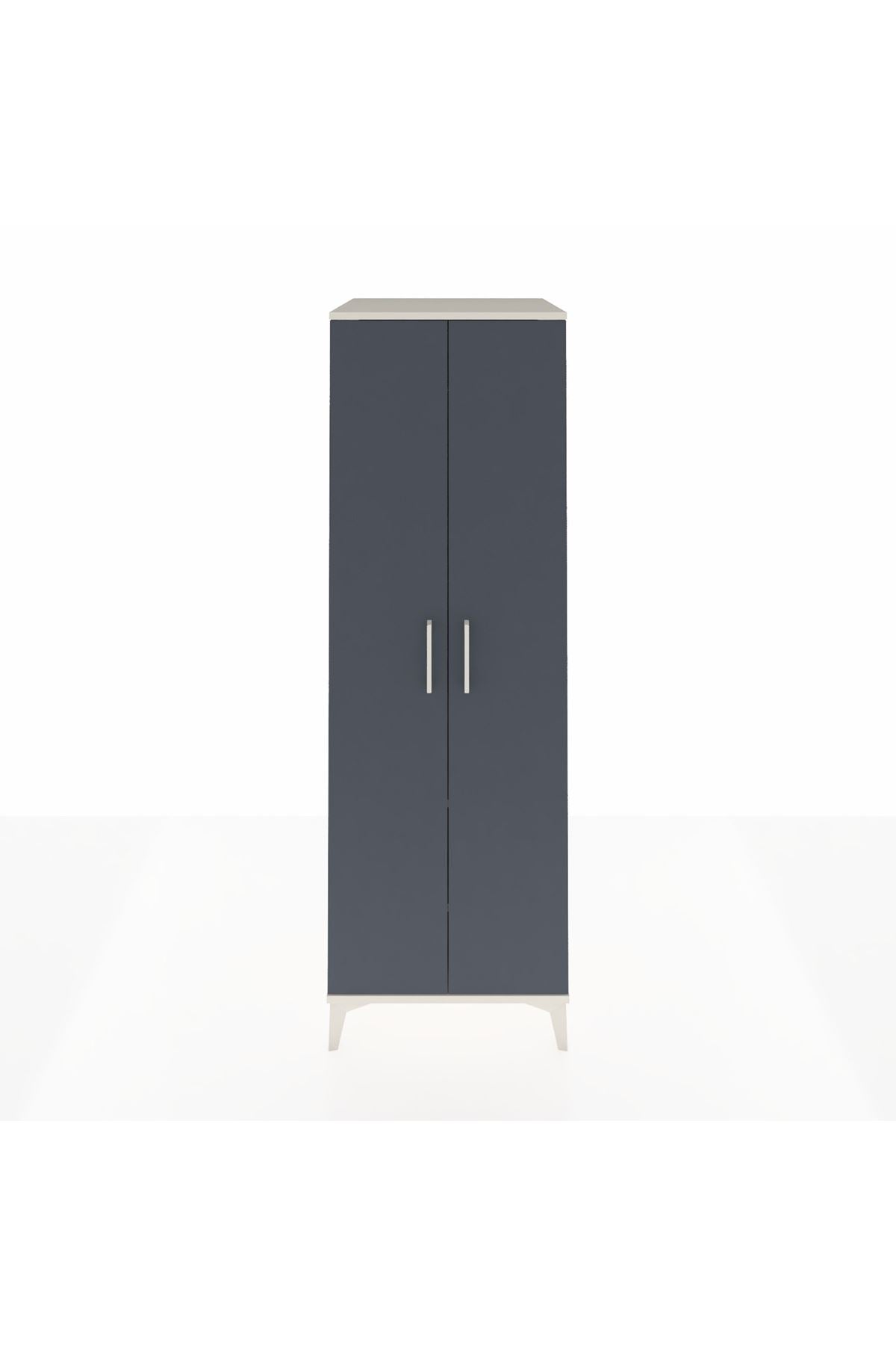 Kronos Dolap 2 Raflı 2 Kapaklı Tek Askılı 60x59x182 - S89M031V2C