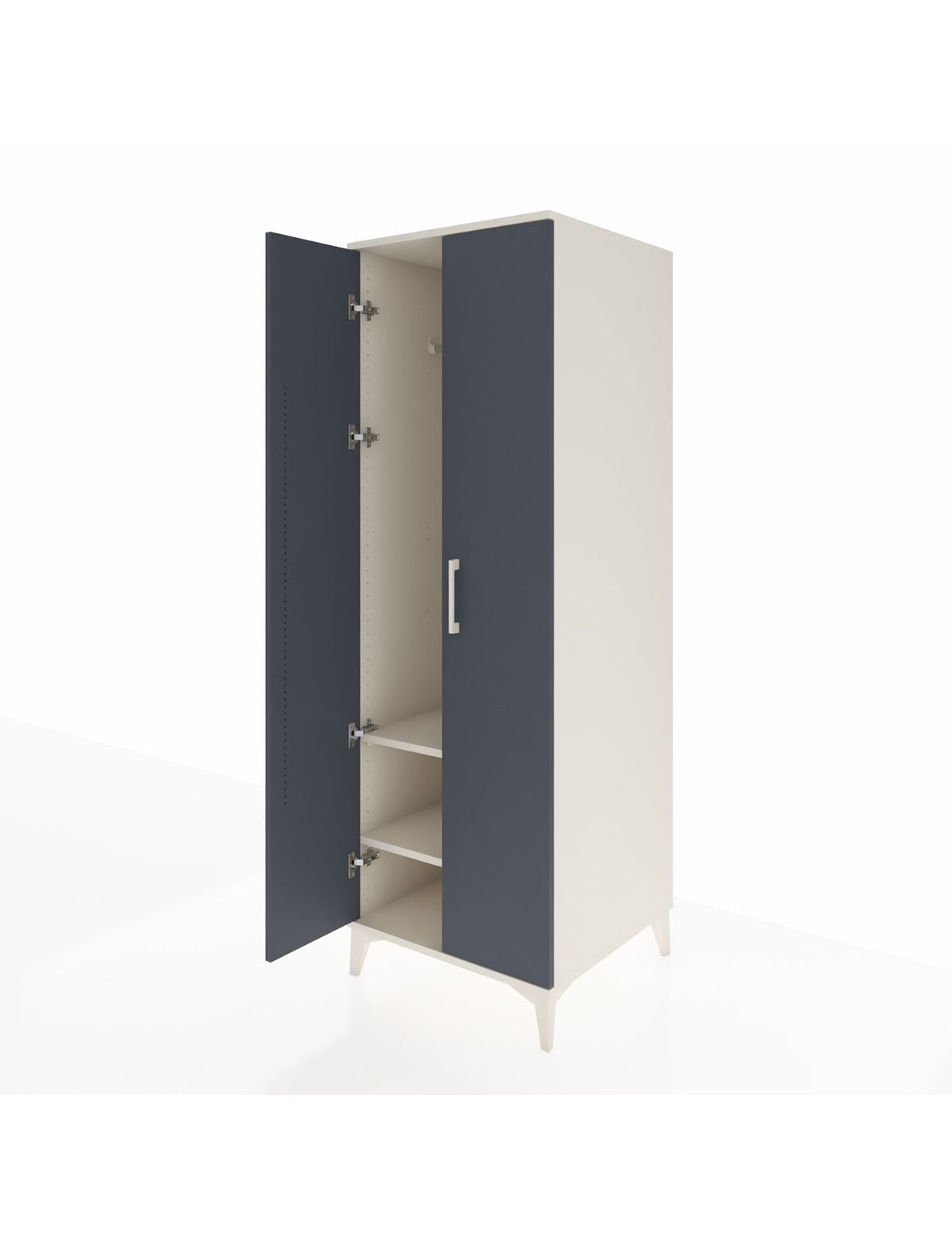 Kronos Dolap 2 Raflı 2 Kapaklı Tek Askılı 60x59x182 - S89M031V2C