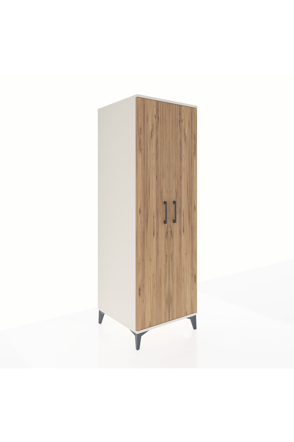 Kronos Dolap 2 Raflı 2 Kapaklı Tek Askılı 60x59x182 - S89M031V3C