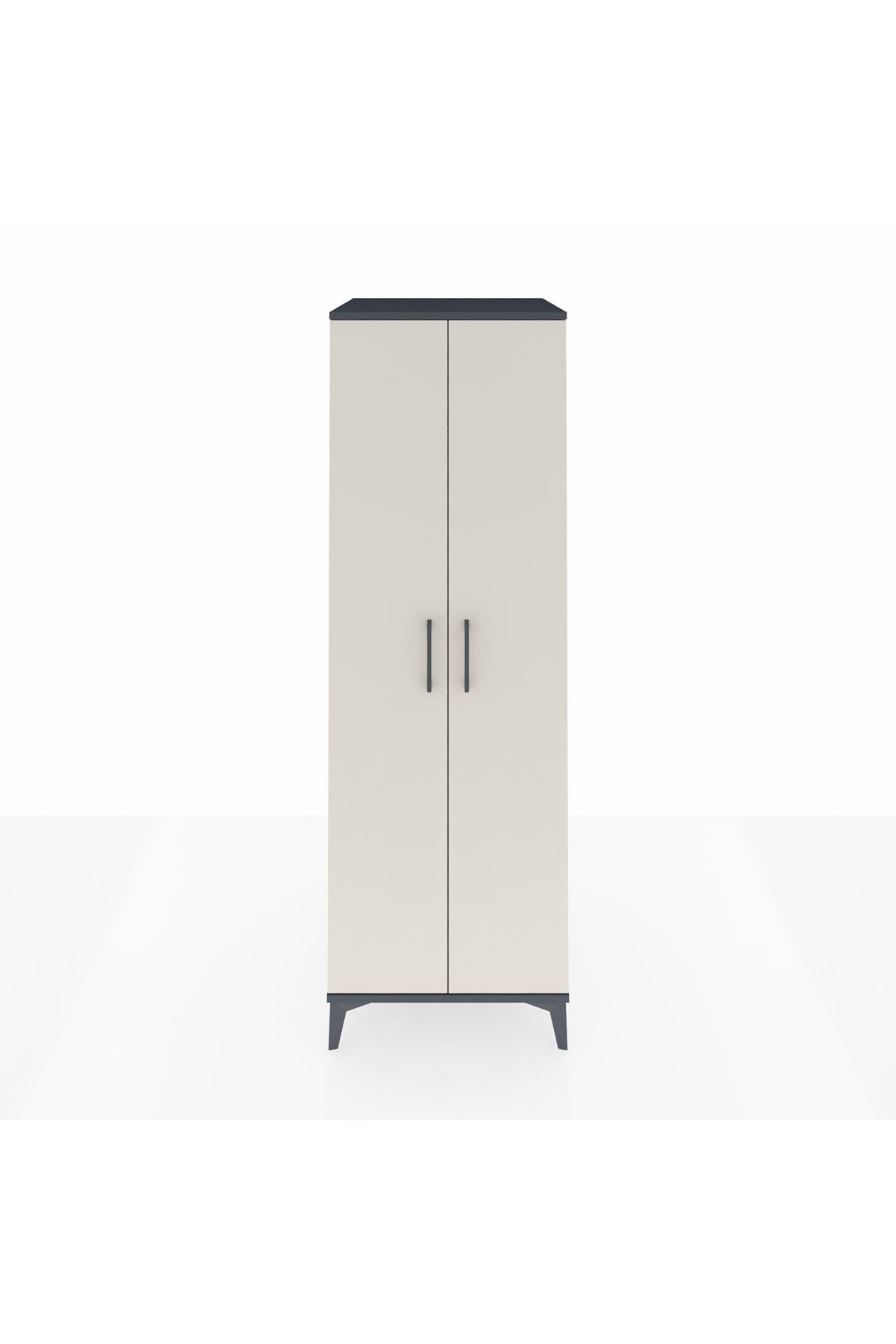 Kronos Dolap 2 Raflı 2 Kapaklı Tek Askılı 60x59x182 - S89M031V4C
