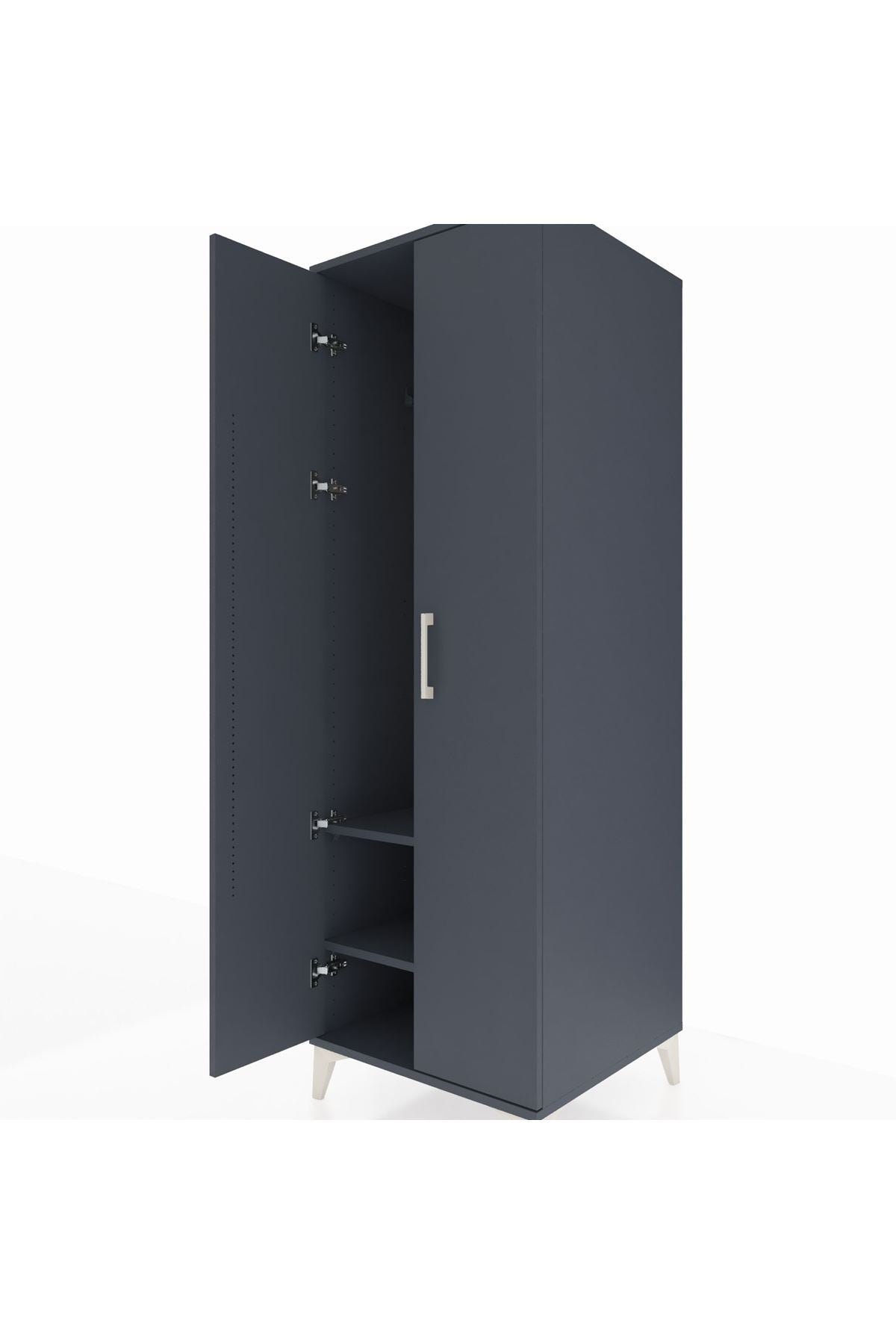 Kronos Dolap 2 Raflı 2 Kapaklı Tek Askılı 60x59x182 - S89M031V5C