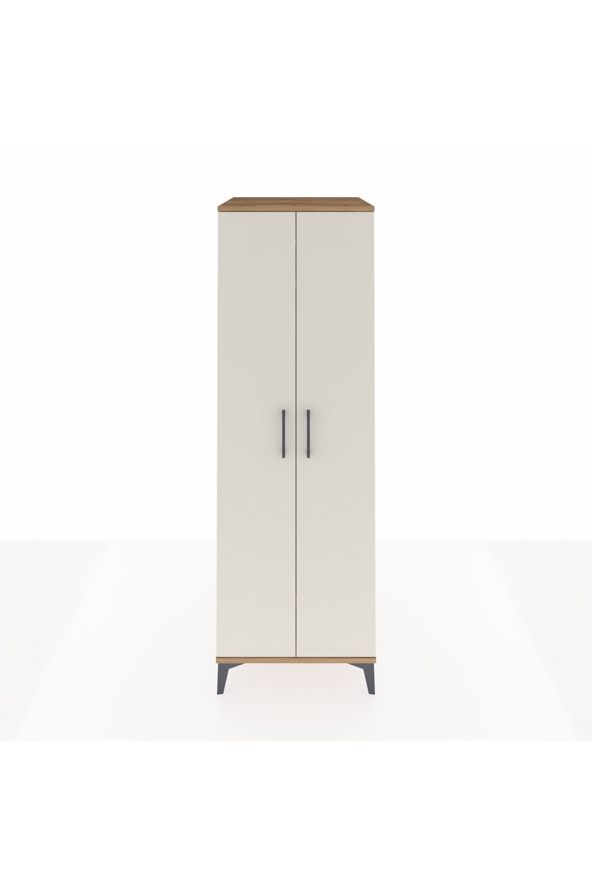 Kronos Dolap 2 Raflı 2 Kapaklı Tek Askılı 60x59x182 - S89M031V7C