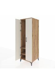 Kronos Dolap 2 Raflı 2 Kapaklı Tek Askılı 60x59x182 - S89M031V7C