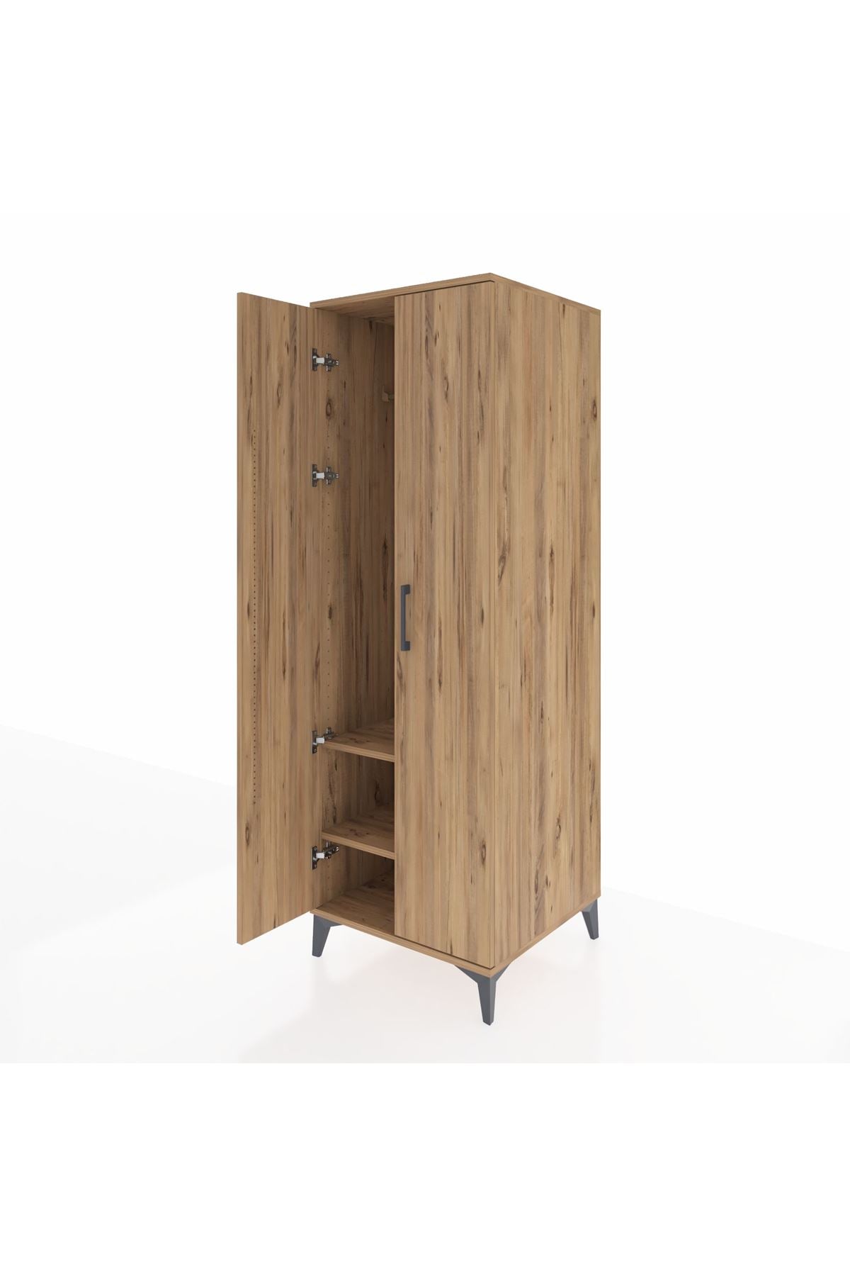 Kronos Dolap 2 Raflı 2 Kapaklı Tek Askılı 60x59x182 - S89M031V9C