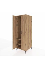 Kronos Dolap 2 Raflı 2 Kapaklı Tek Askılı 60x59x182 - S89M031V9C
