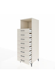 Kronos Dolap Tek Raflı 8 Çekmeceli 60x59x182 - S89M032V1C