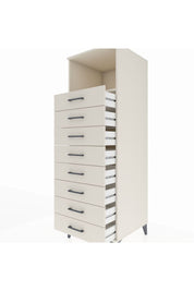Kronos Dolap Tek Raflı 8 Çekmeceli 60x59x182 - S89M032V1C