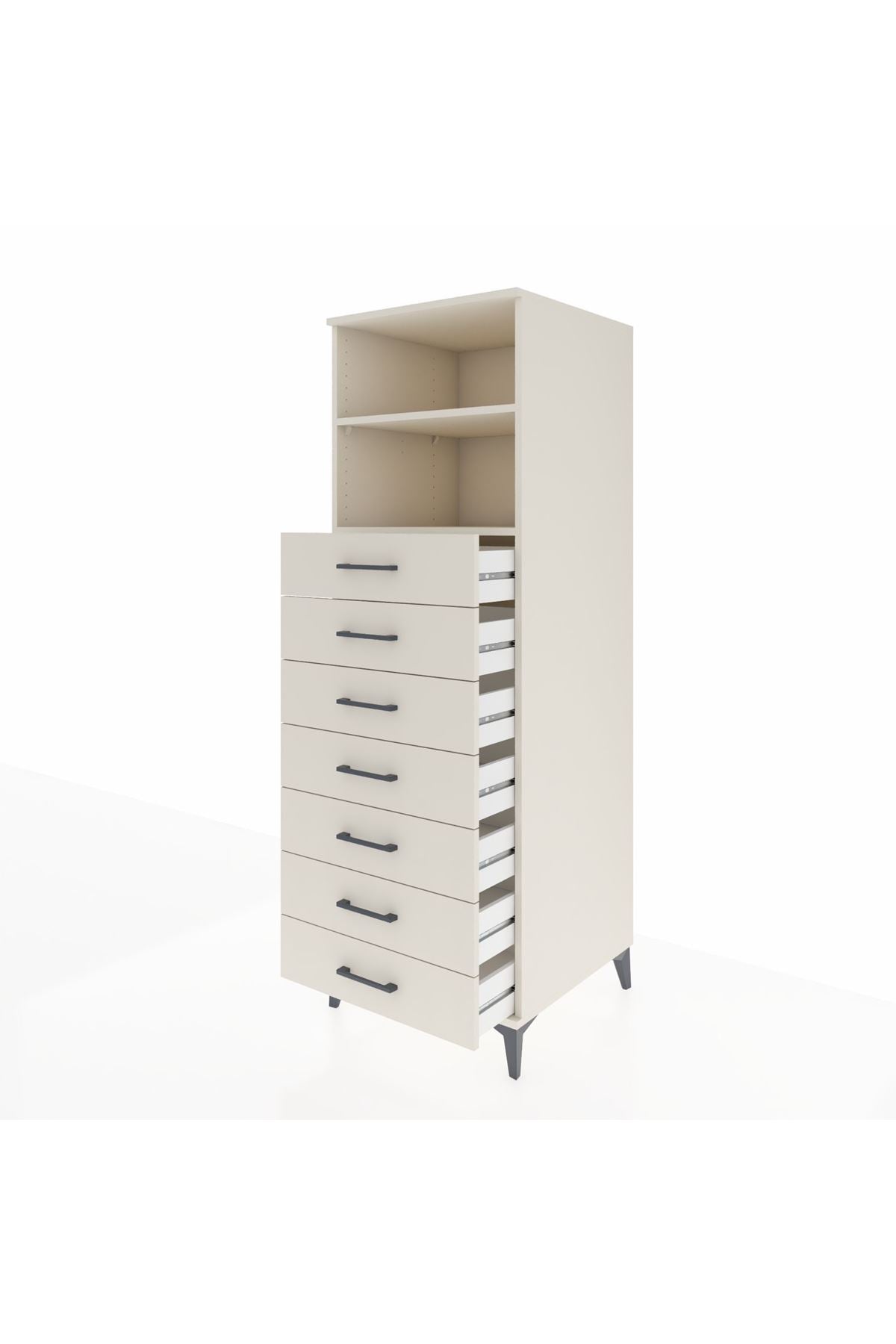 Kronos Dolap 2 Raflı 7 Çekmeceli 60x59x182 - S89M033V1C