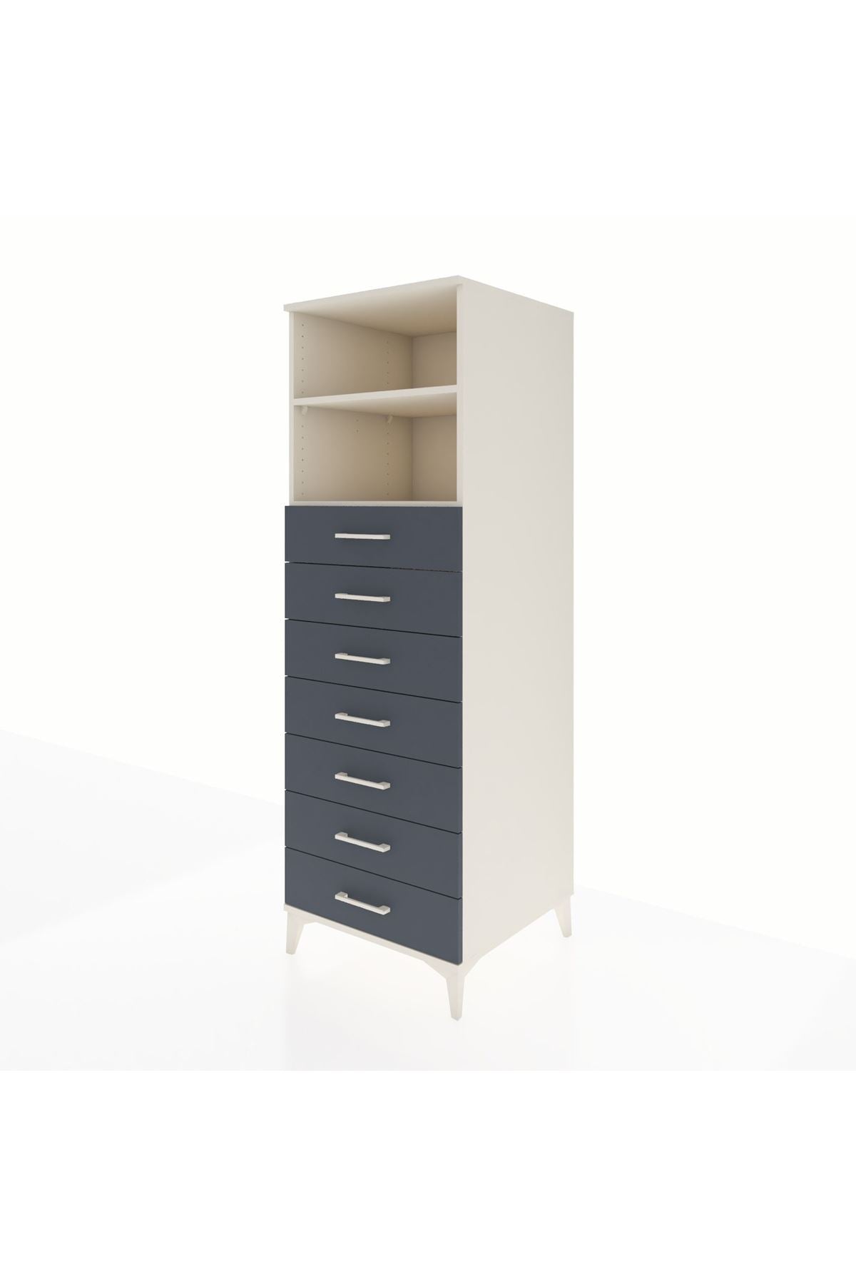 Kronos Dolap 2 Raflı 7 Çekmeceli 60x59x182 - S89M033V2C