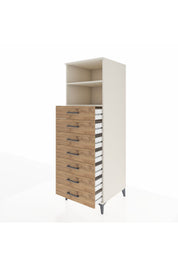 Kronos Dolap 2 Raflı 7 Çekmeceli 60x59x182 - S89M033V3C
