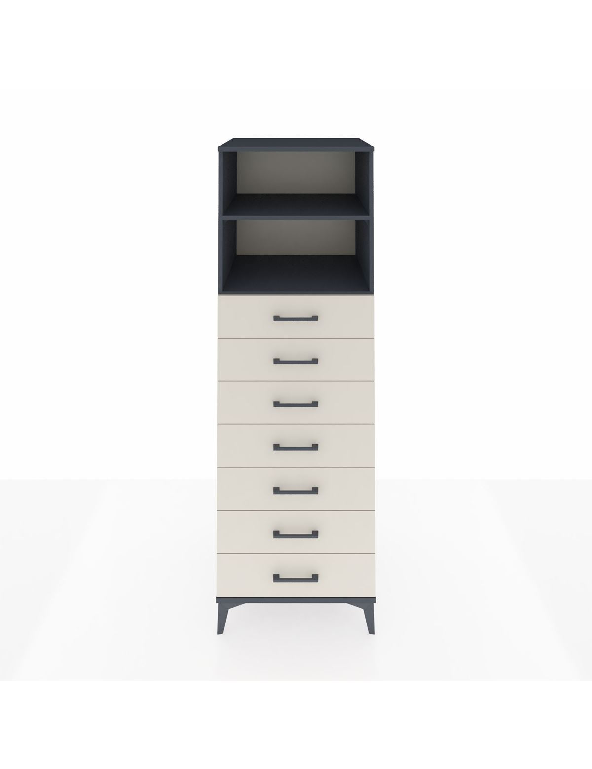 Kronos Dolap 2 Raflı 7 Çekmeceli 60x59x182 - S89M033V4C