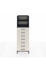 Kronos Dolap 2 Raflı 7 Çekmeceli 60x59x182