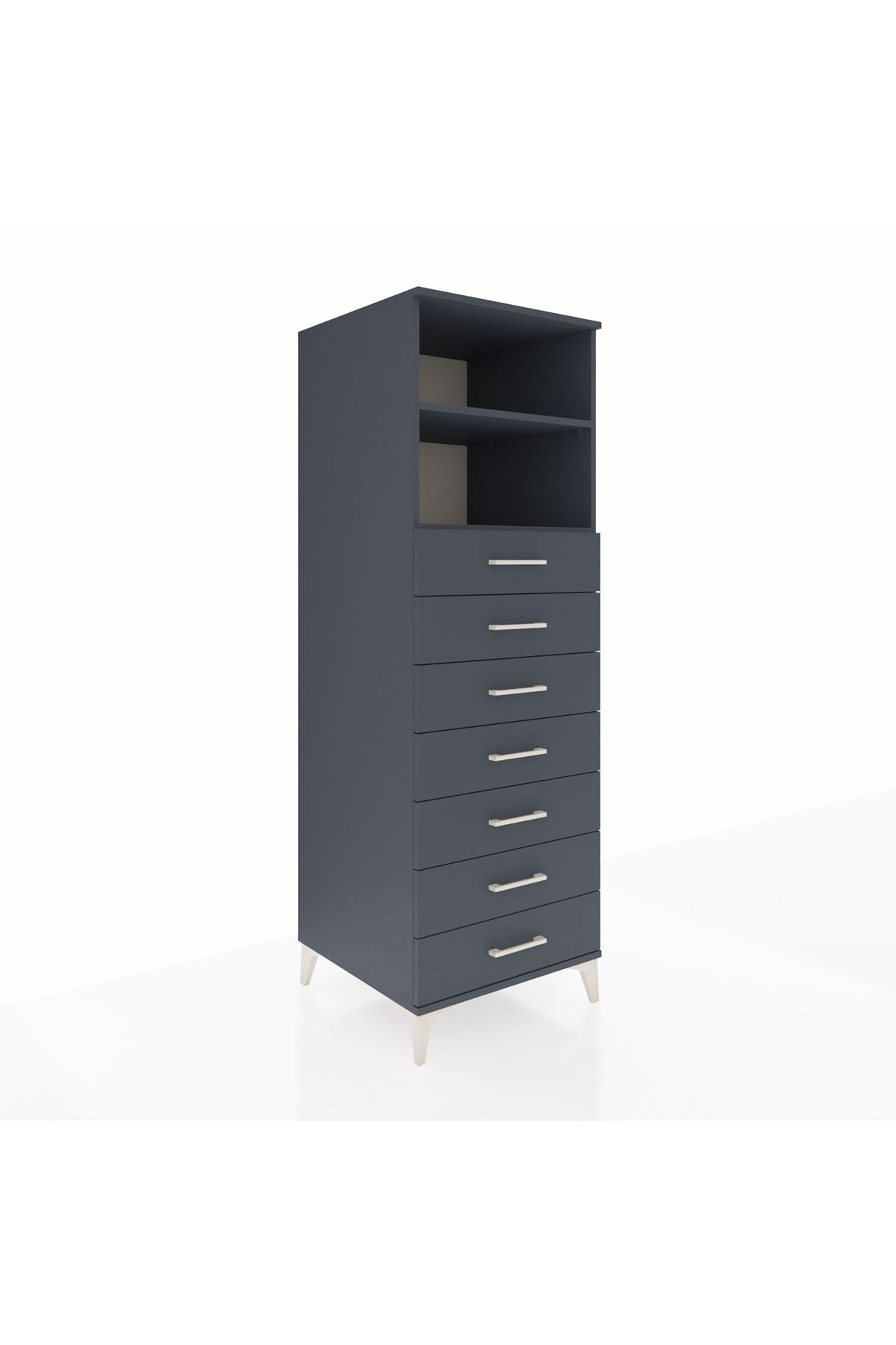 Kronos Dolap 2 Raflı 7 Çekmeceli 60x59x182 - S89M033V5C