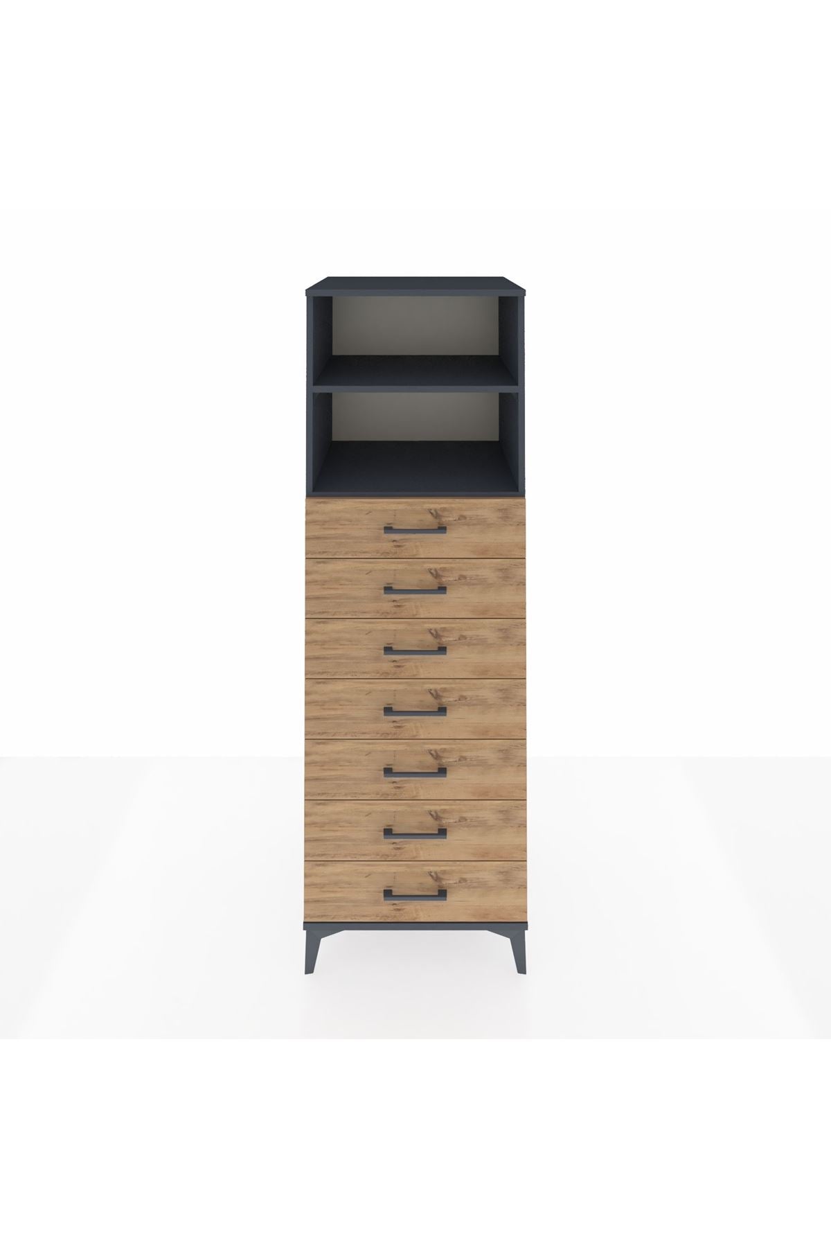 Kronos Dolap 2 Raflı 7 Çekmeceli 60x59x182 - S89M033V6C