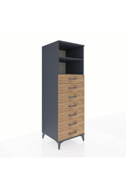 Kronos Dolap 2 Raflı 7 Çekmeceli 60x59x182 - S89M033V6C