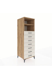 Kronos Dolap 2 Raflı 7 Çekmeceli 60x59x182 - S89M033V7C
