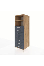 Kronos Dolap 2 Raflı 7 Çekmeceli 60x59x182 - S89M033V8C