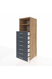 Kronos Dolap 2 Raflı 7 Çekmeceli 60x59x182 - S89M033V8C