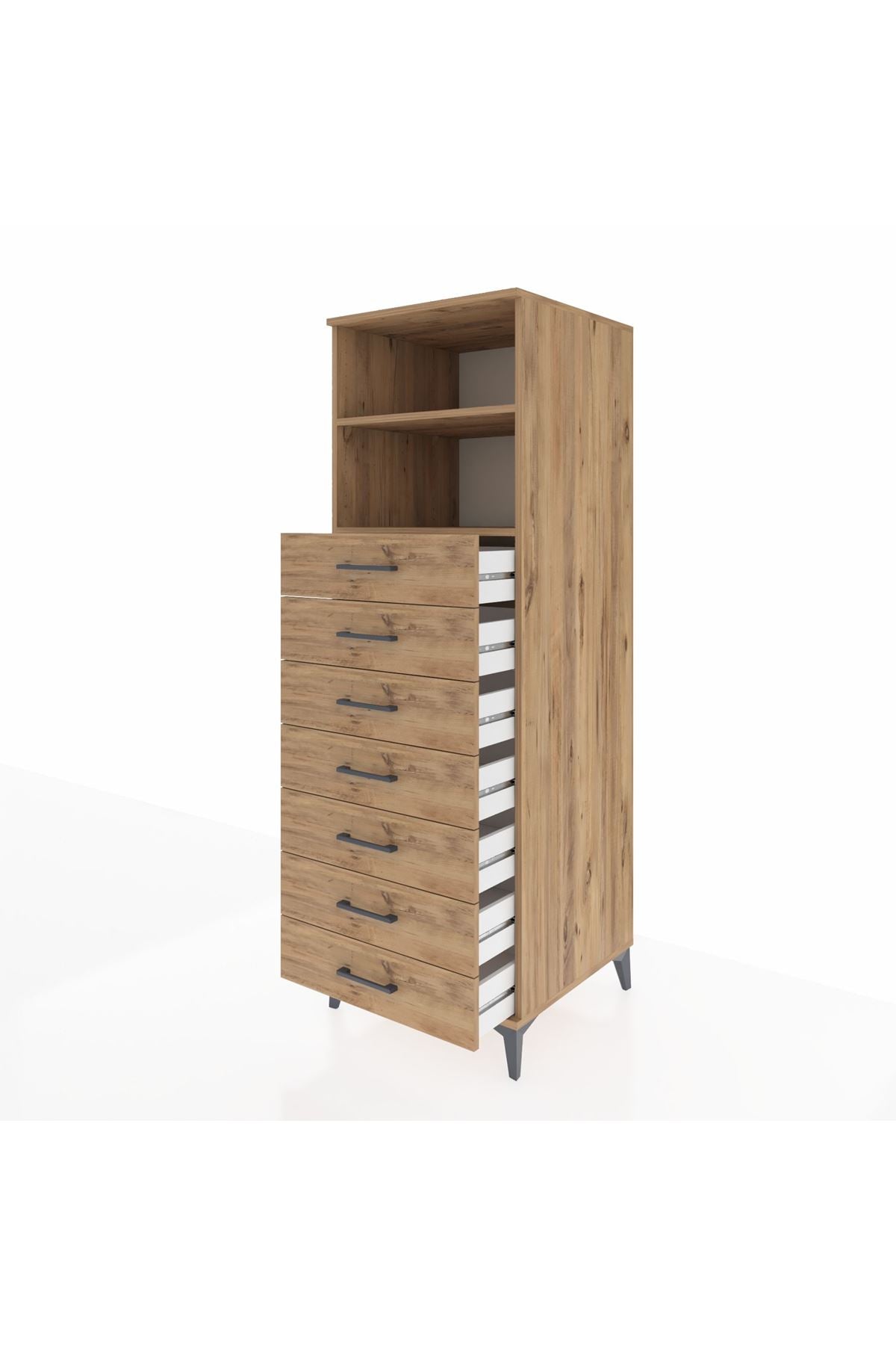 Kronos Dolap 2 Raflı 7 Çekmeceli 60x59x182 - S89M033V9C