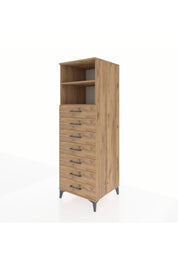 Kronos Dolap 2 Raflı 7 Çekmeceli 60x59x182 - S89M033V9C