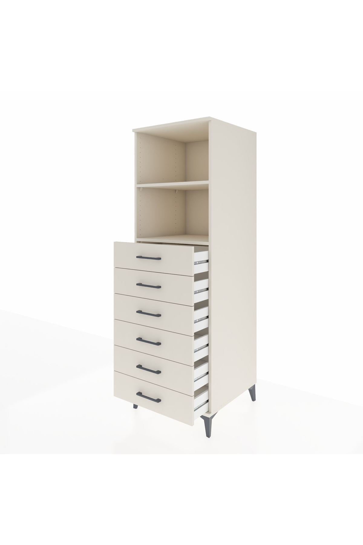 Kronos Dolap 2 Raflı 6 Çekmeceli 60x59x182 - S89M034V1C