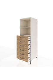 Kronos Dolap 2 Raflı 6 Çekmeceli 60x59x182 - S89M034V3C