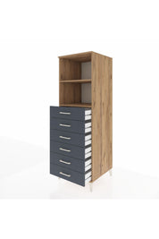 Kronos Dolap 2 Raflı 6 Çekmeceli 60x59x182 - S89M034V8C