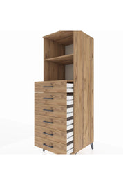 Kronos Dolap 2 Raflı 6 Çekmeceli 60x59x182 - S89M034V9C