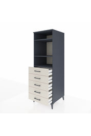 Kronos Dolap 3 Raflı 5 Çekmeceli 60x59x182 - S89M035V4C