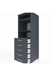 Kronos Dolap 3 Raflı 5 Çekmeceli 60x59x182 - S89M035V5C