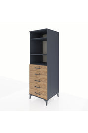Kronos Dolap 3 Raflı 5 Çekmeceli 60x59x182 - S89M035V6C