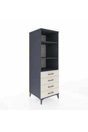 Kronos Dolap 3 Raflı 4 Çekmeceli 60x59x182 - S89M036V4C