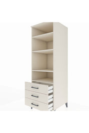 Kronos Dolap 4 Raflı 3 Çekmeceli 60x59x182 - S89M037V1C