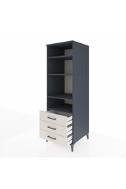 Kronos Dolap 4 Raflı 3 Çekmeceli 60x59x182 - S89M037V4C