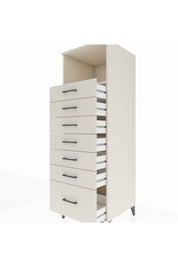 Kronos Dolap Tek Raflı 7 Çekmeceli 60x59x182 - S89M038V1C