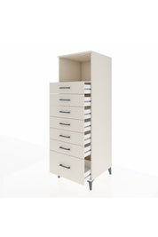 Kronos Dolap Tek Raflı 7 Çekmeceli 60x59x182 - S89M038V1C