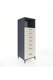 Kronos Dolap Tek Raflı 7 Çekmeceli 60x59x182 - S89M038V4C