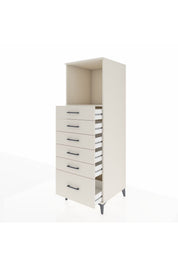 Kronos Dolap Tek Raflı 6 Çekmeceli 60x59x182 - S89M039V1C