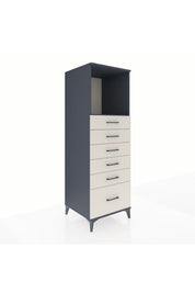 Kronos Dolap Tek Raflı 6 Çekmeceli 60x59x182 - S89M039V4C