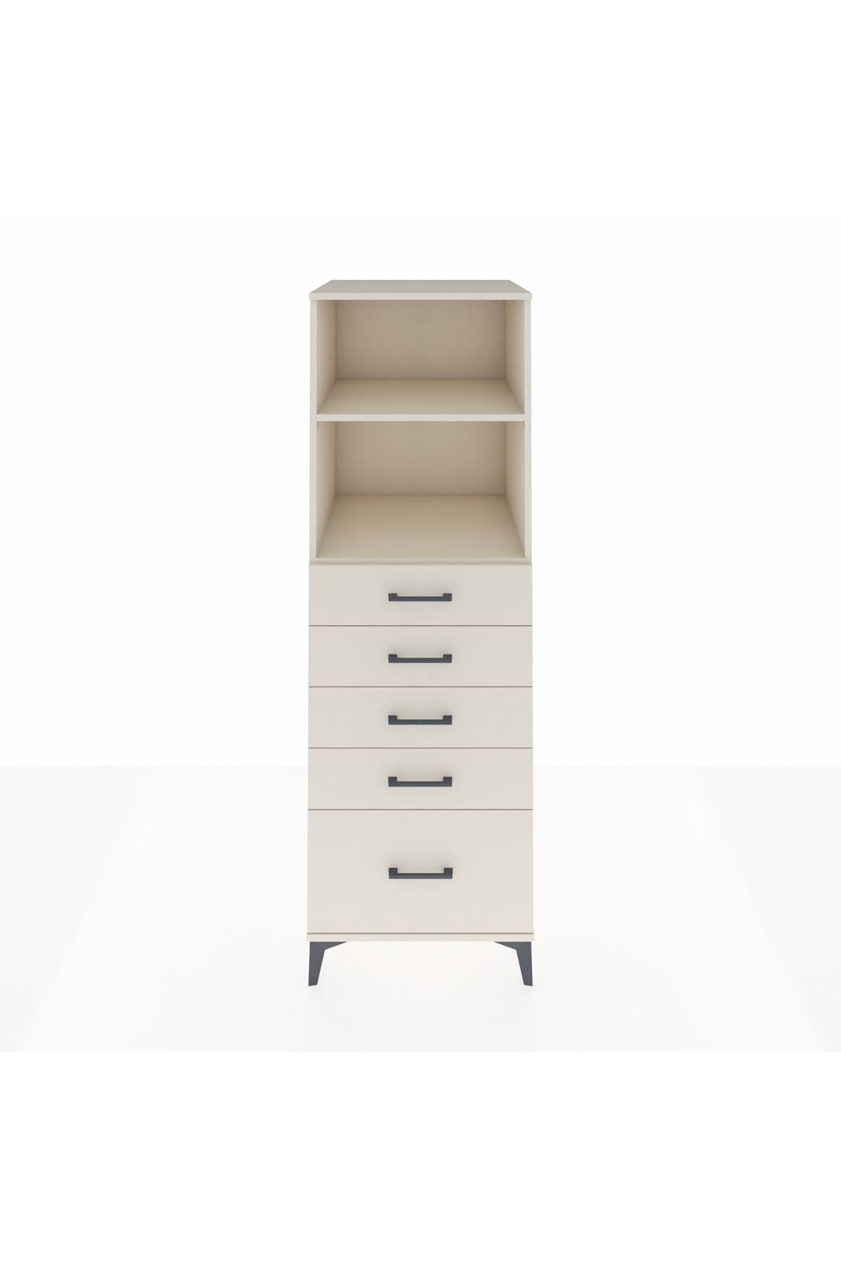 Kronos Dolap 2 Raflı 5 Çekmeceli 60x59x182 - S89M040V1C