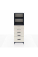 Kronos Dolap 2 Raflı 5 Çekmeceli 60x59x182