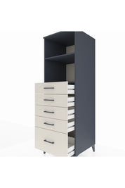 Kronos Dolap 2 Raflı 5 Çekmeceli 60x59x182 - S89M040V4C