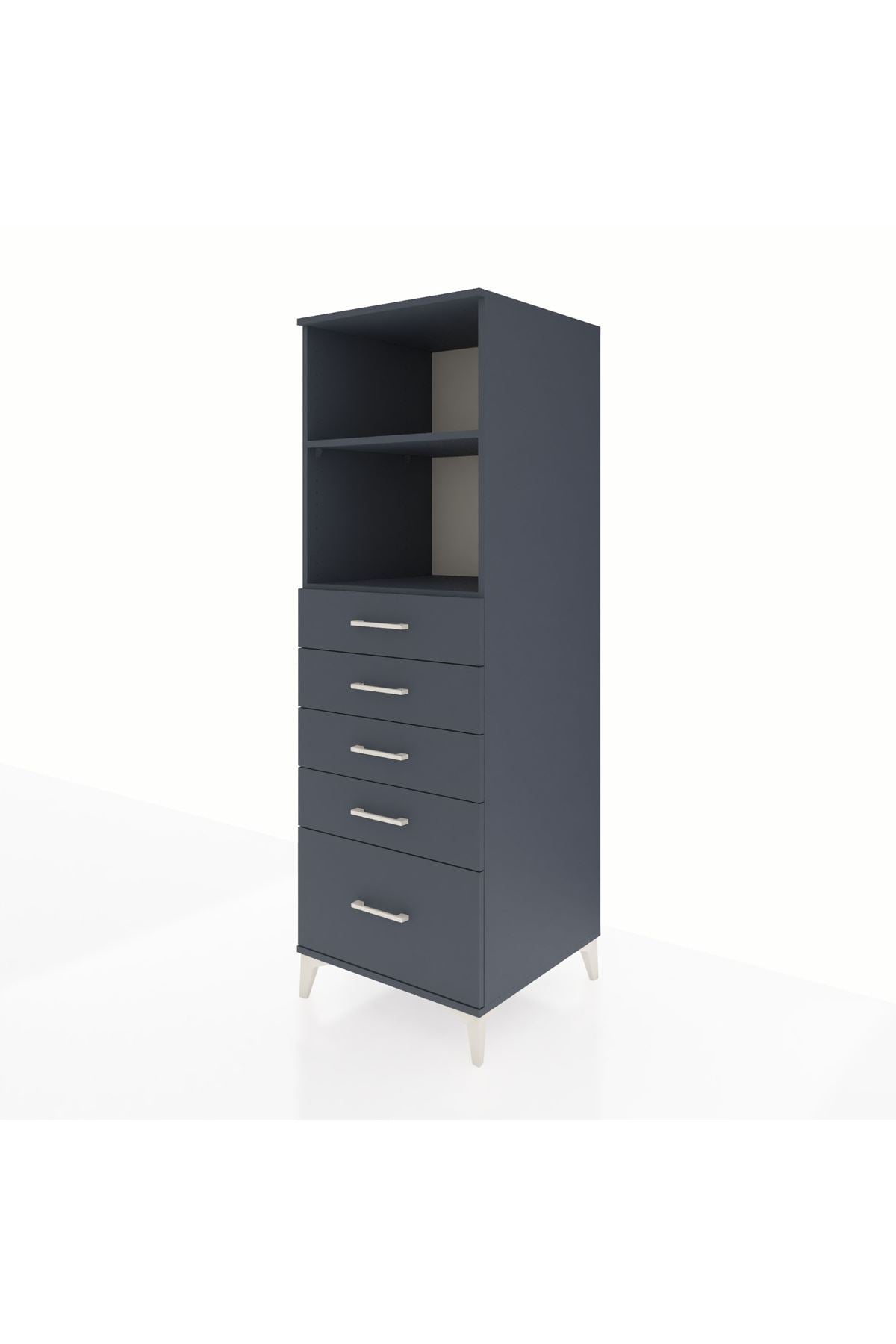Kronos Dolap 2 Raflı 5 Çekmeceli 60x59x182 - S89M040V5C