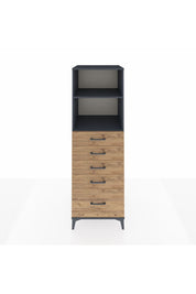Kronos Dolap 2 Raflı 5 Çekmeceli 60x59x182 - S89M040V6C