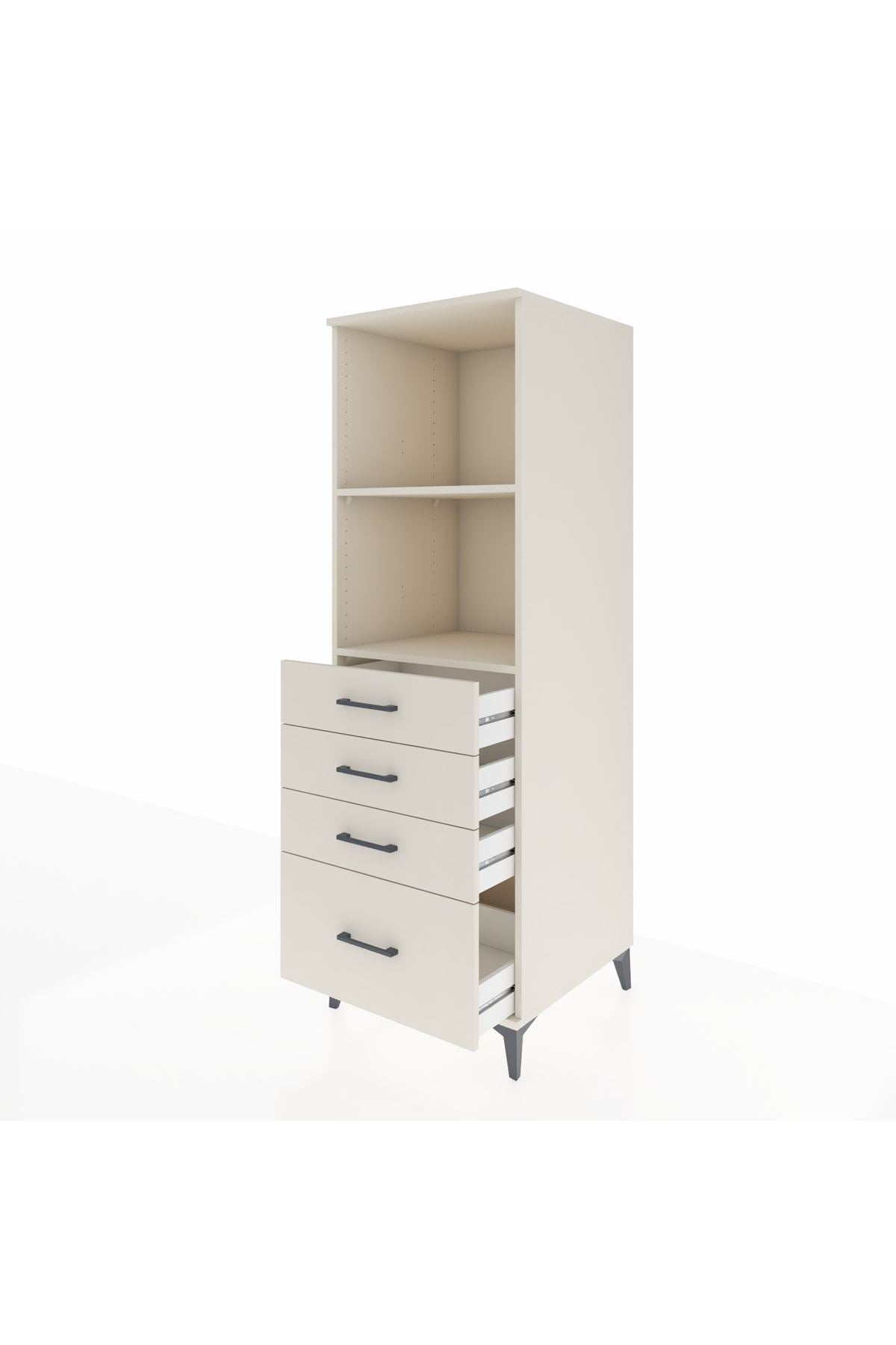 Kronos Dolap 2 Raflı 4 Çekmeceli 60x59x182 - S89M041V1C