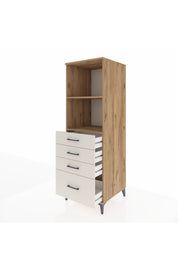 Kronos Dolap 2 Raflı 4 Çekmeceli 60x59x182 - S89M041V7C
