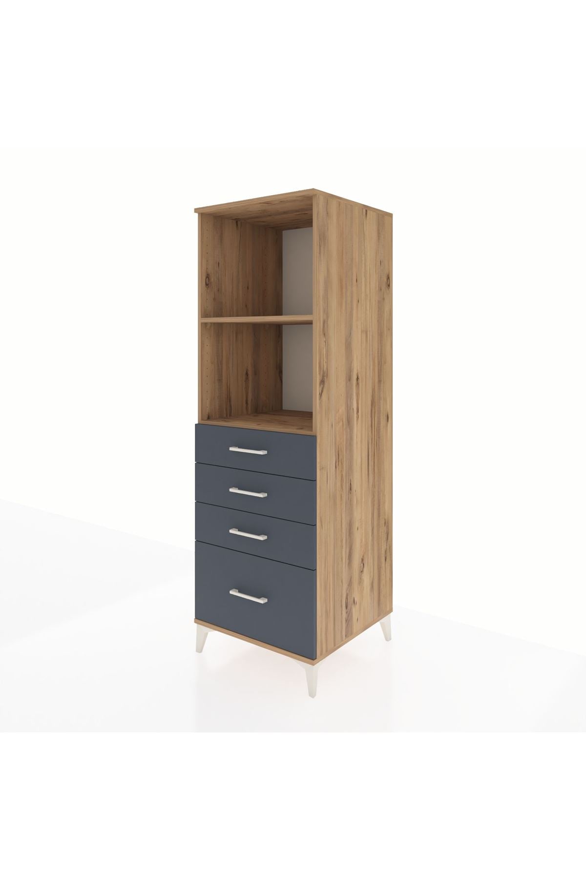 Kronos Dolap 2 Raflı 4 Çekmeceli 60x59x182 - S89M041V8C
